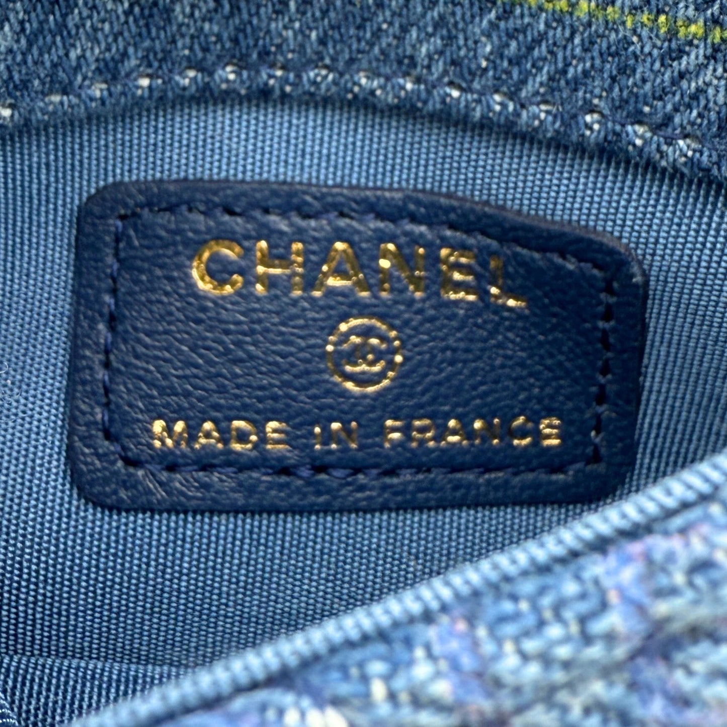 Chanel Micro Flapbag Denim / neuwertig Chanel