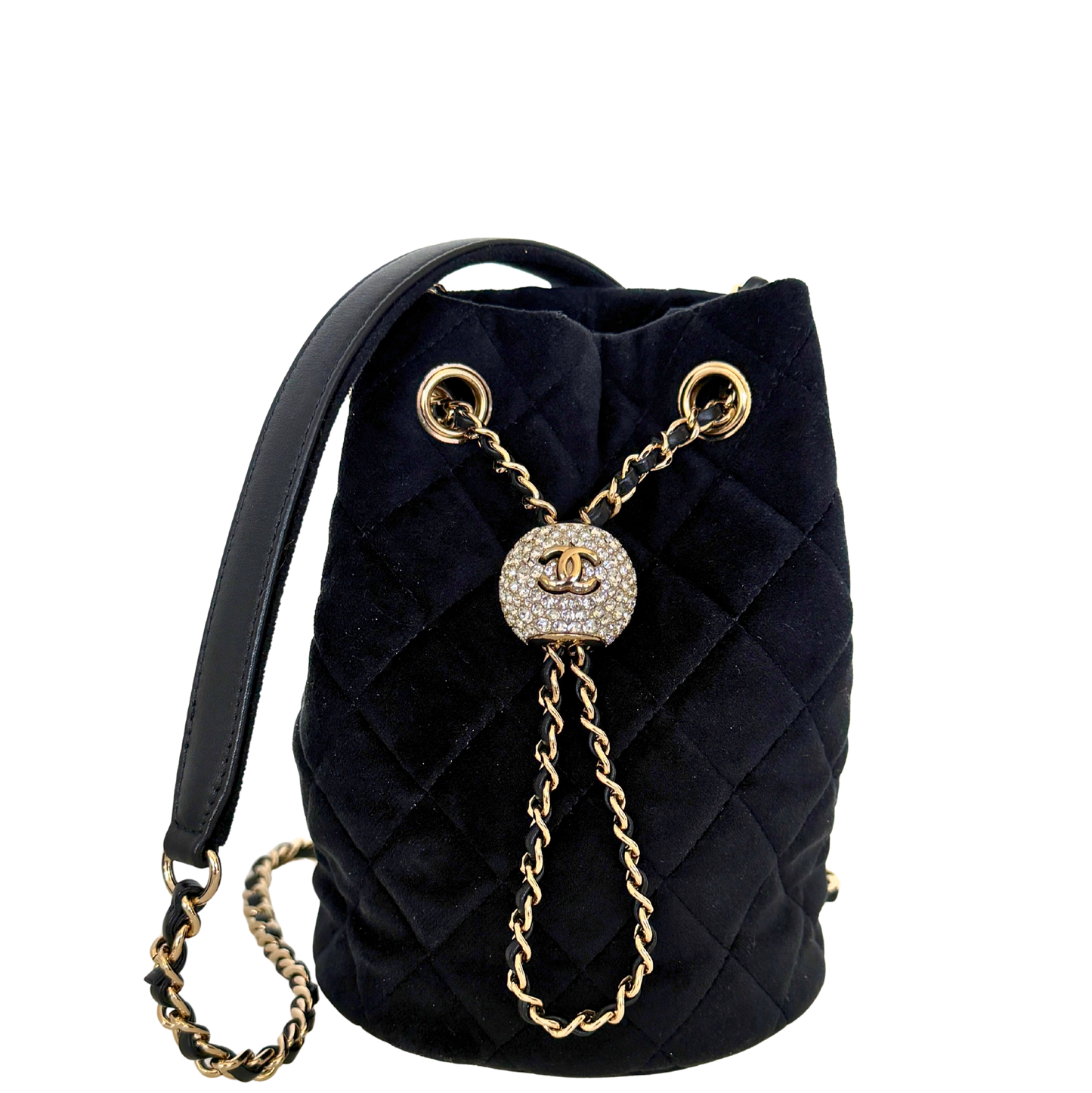 Chanel Velvet Pearl Crush Mini Drawstring Bags / neuwertig Chanel