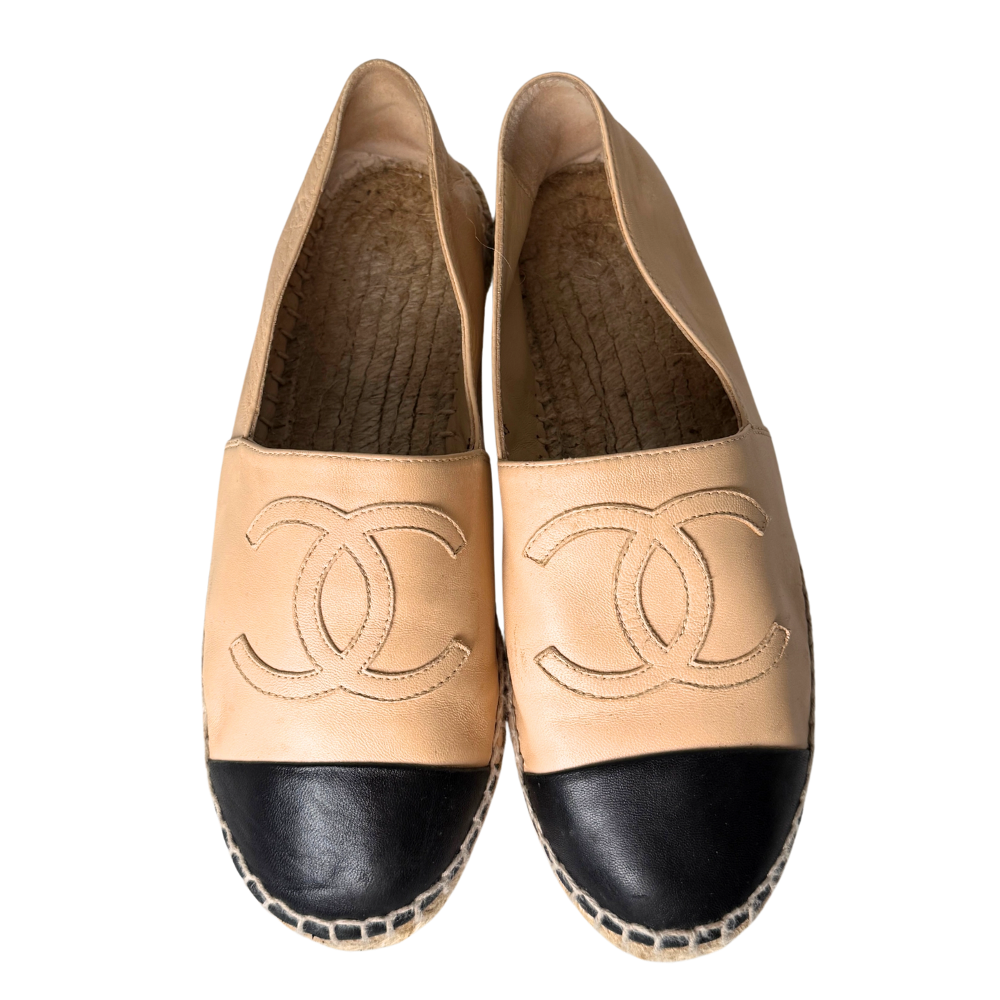 Chanel Espadrilles Größe 35 Beige / gut Chanel