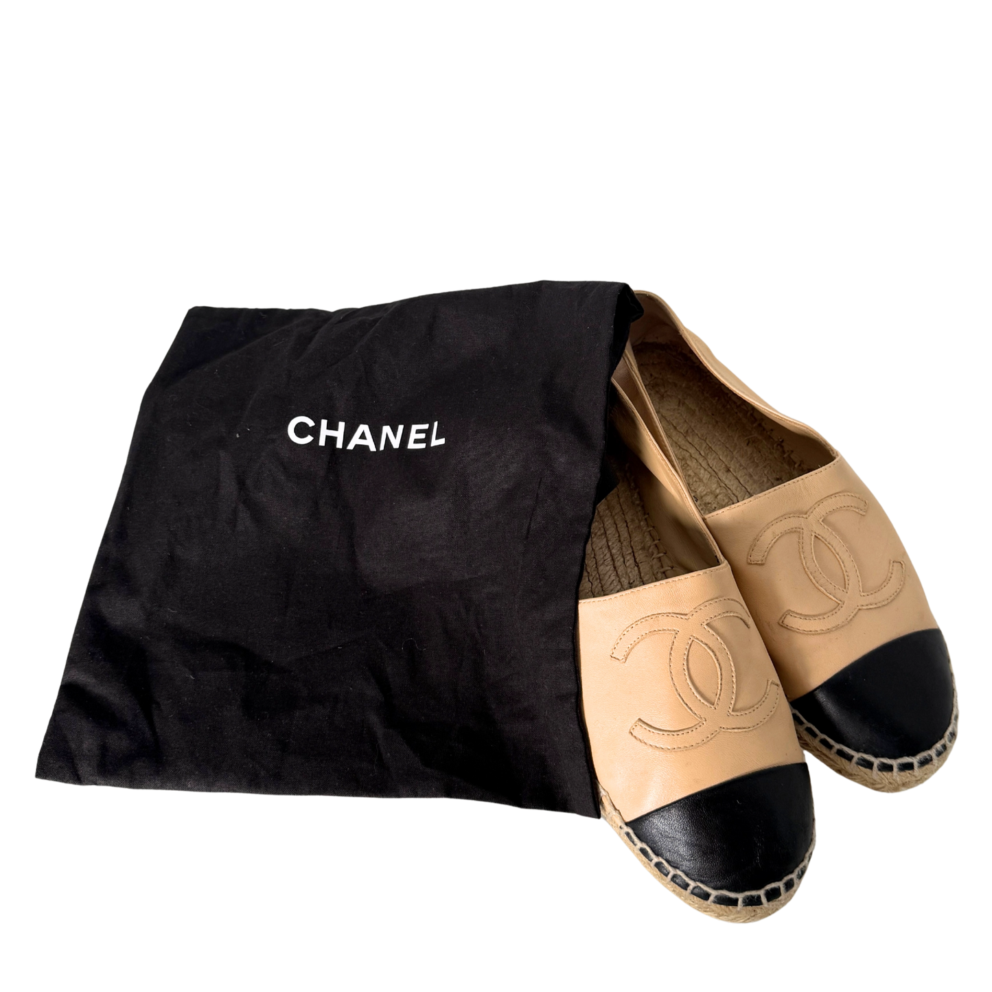 Chanel Espadrilles Größe 35 Beige / gut Chanel