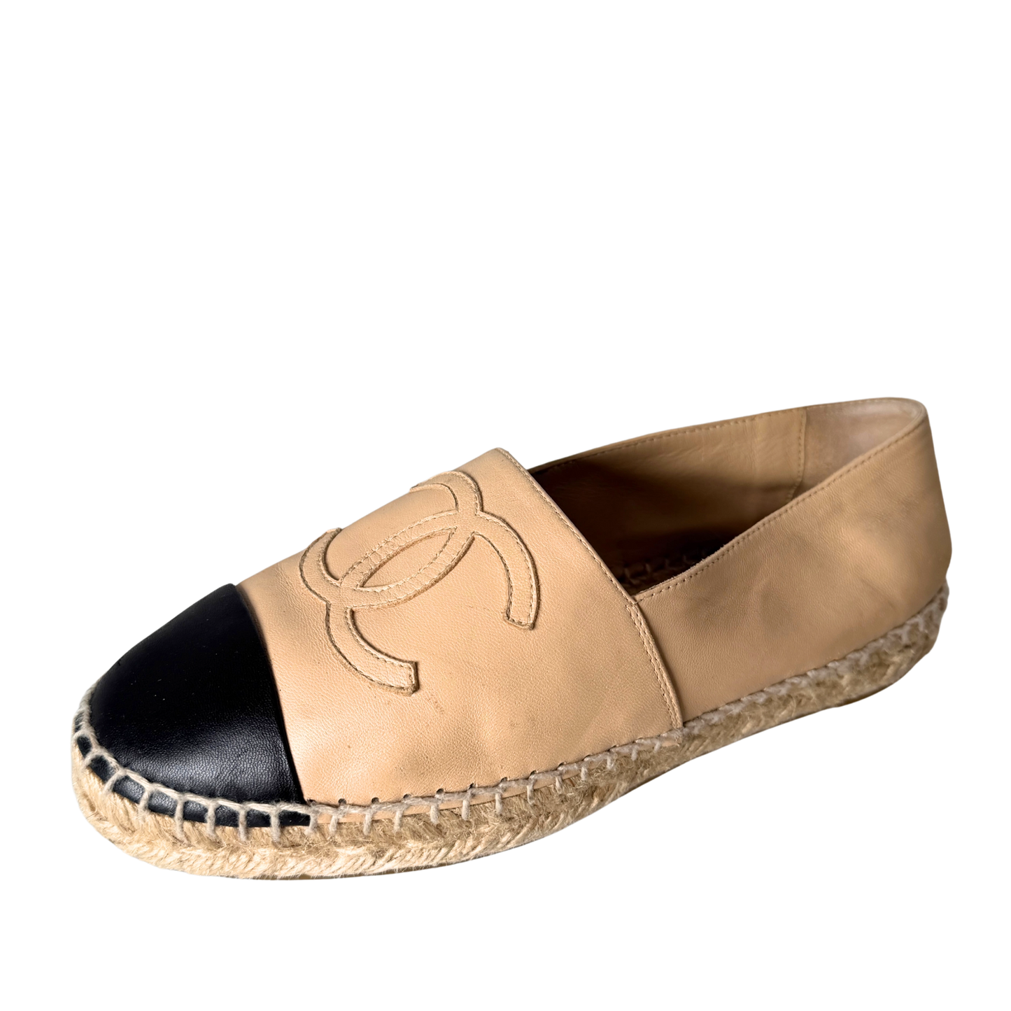 Chanel Espadrilles Größe 35 Beige / gut Chanel