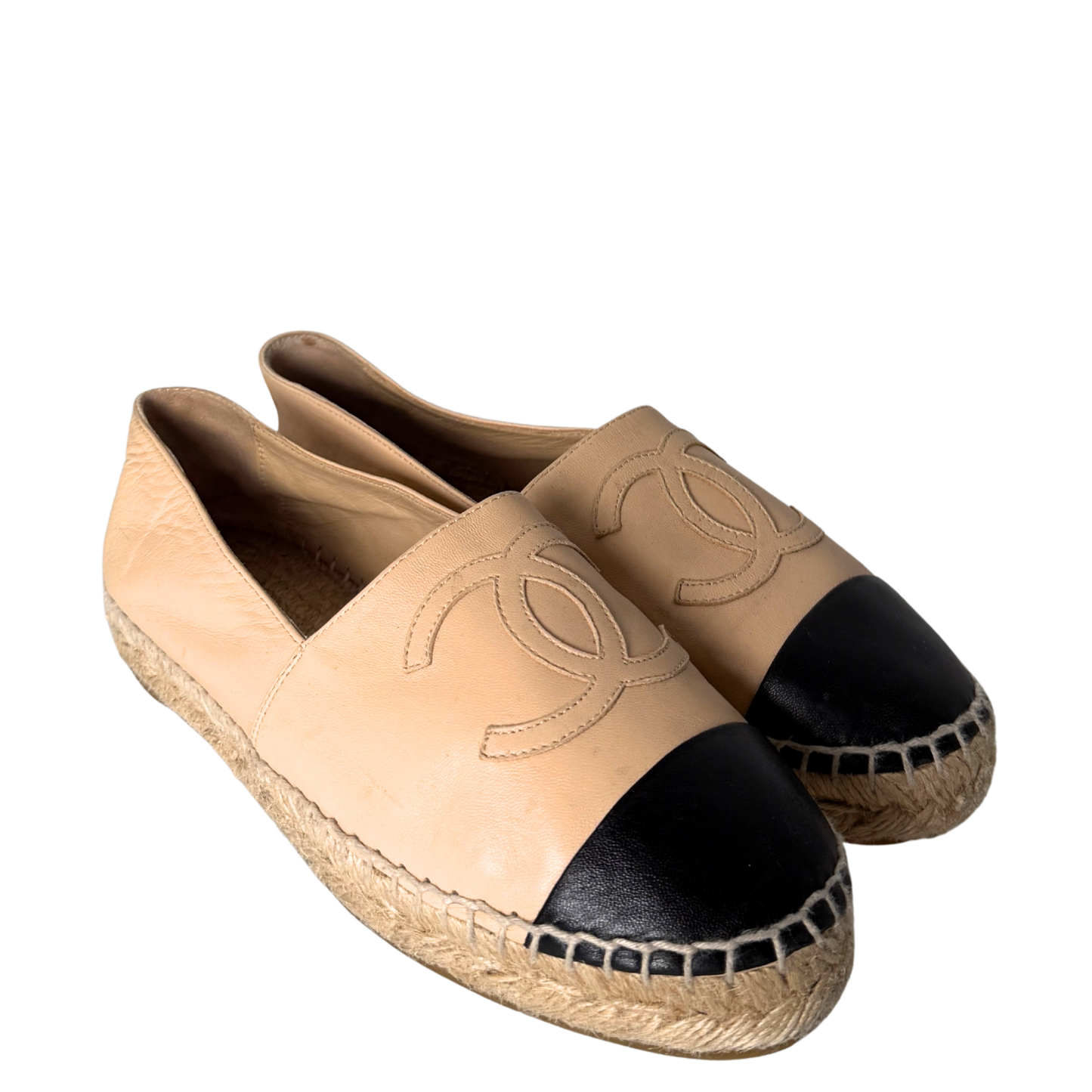 Chanel Espadrilles Größe 35 Beige / gut Chanel