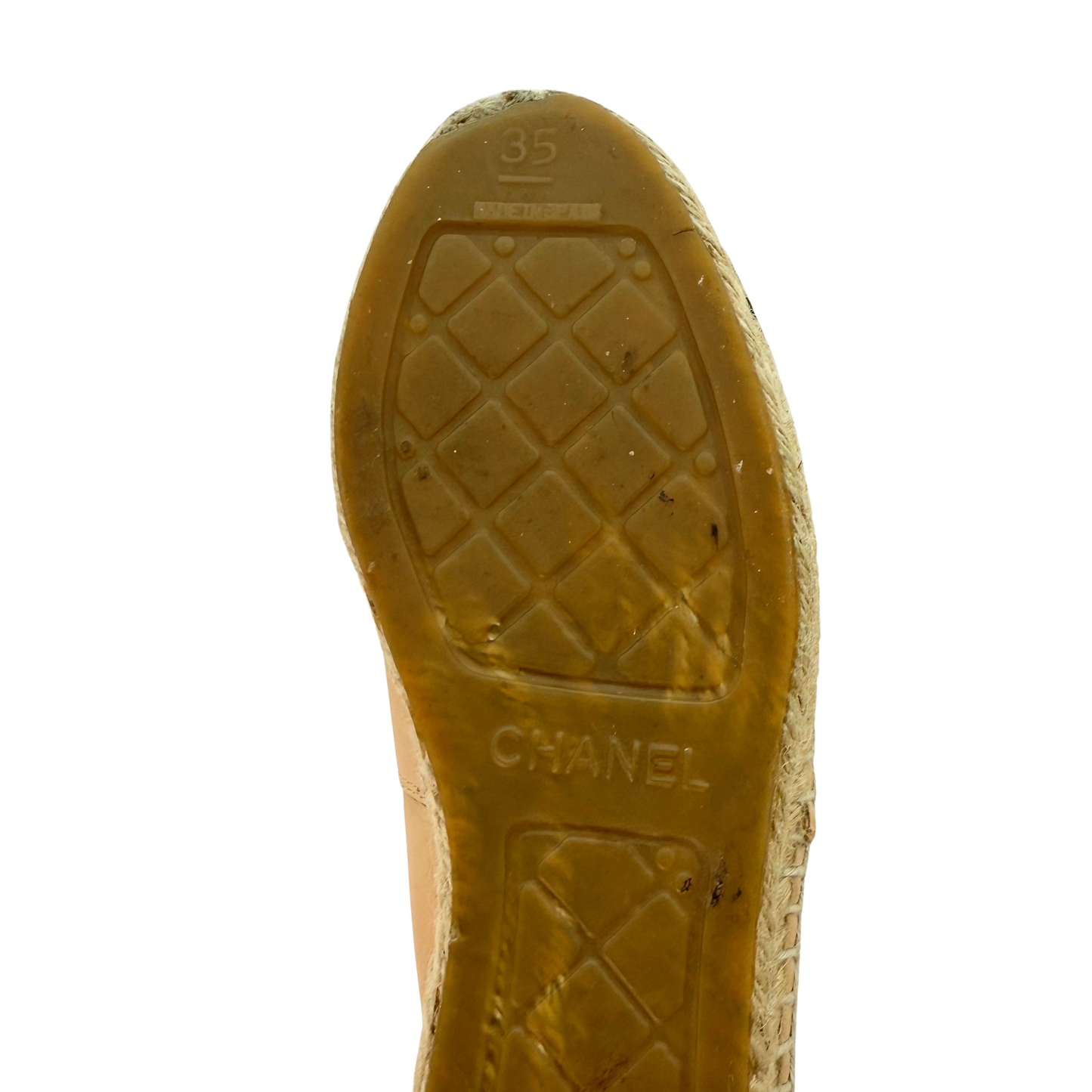 Chanel Espadrilles Größe 35 Beige / gut Chanel