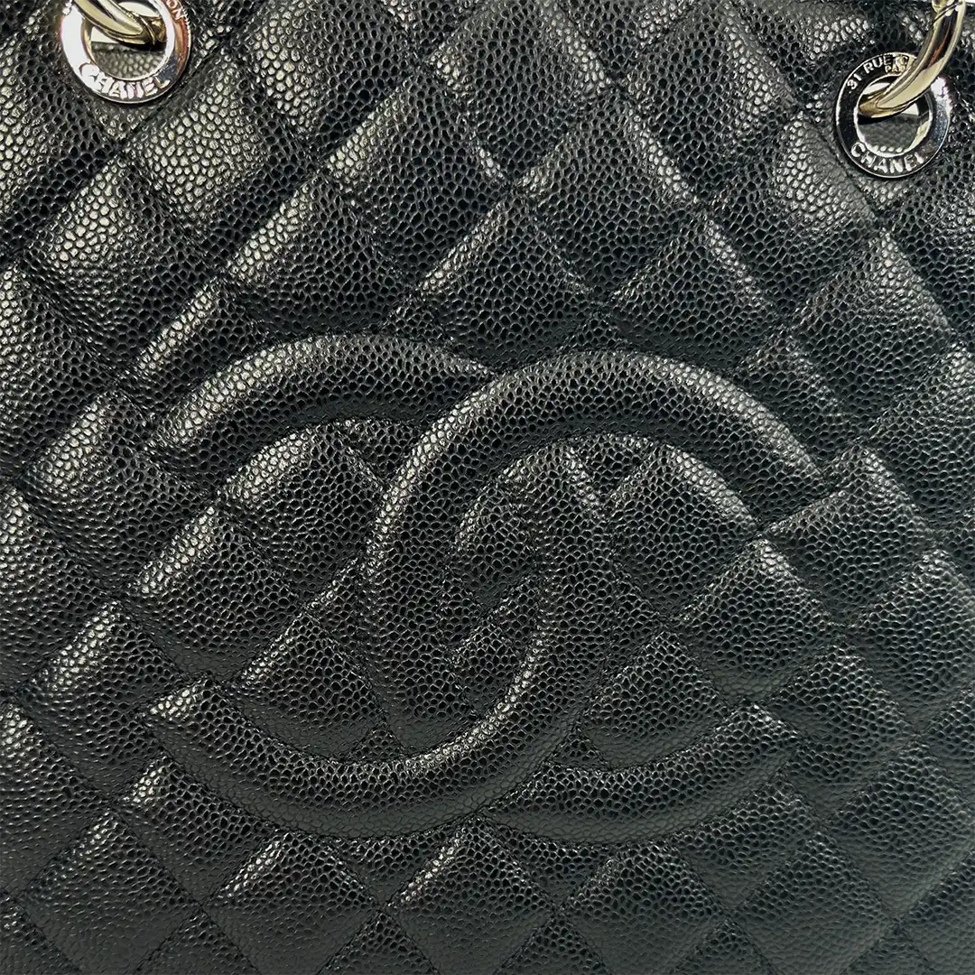 Chanel GST Grand Shopping Tote Kaviar Leder schwarz / sehr gut Chanel