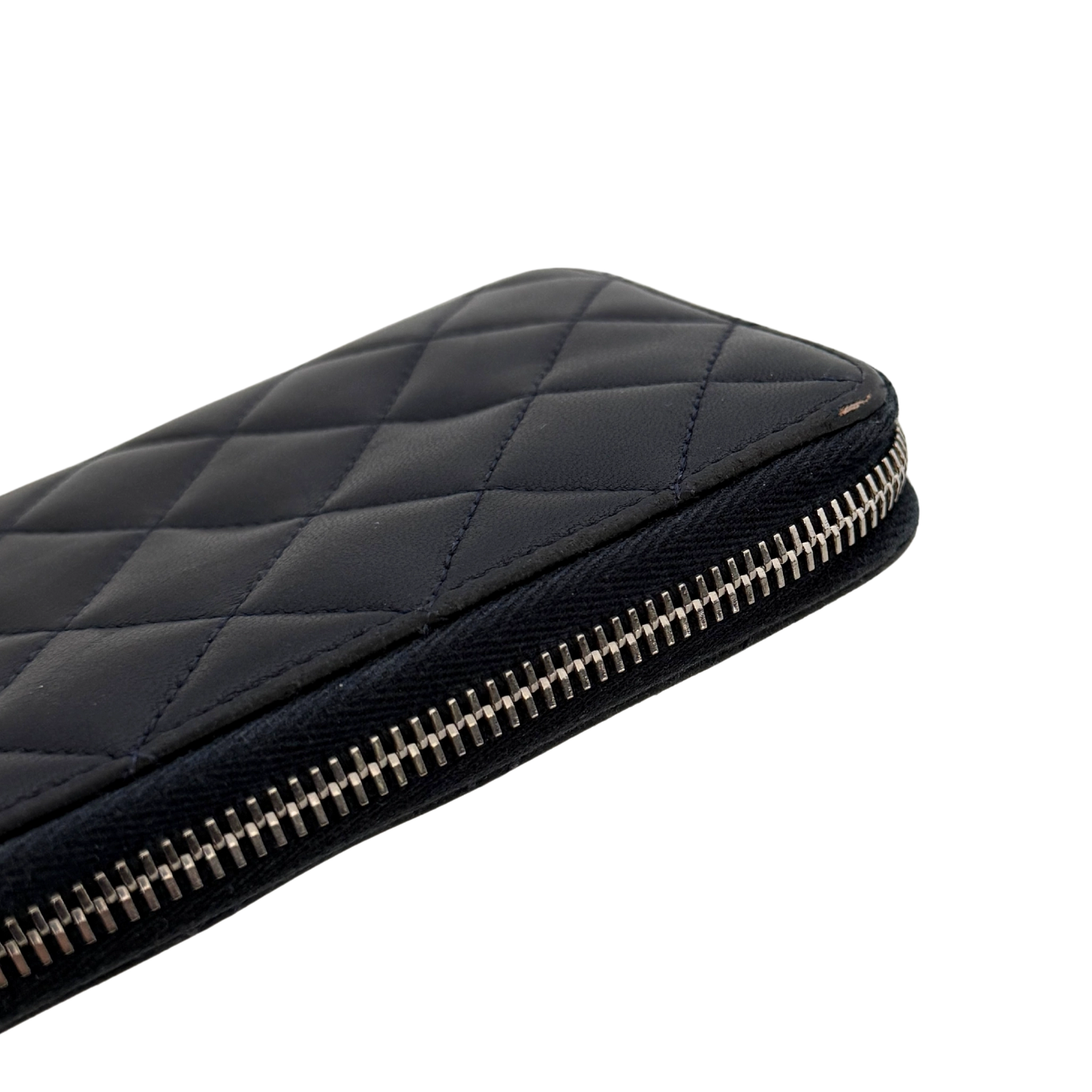 Chanel CC zip-around Geldbörse Dunkelblau / gut Louis Vuitton