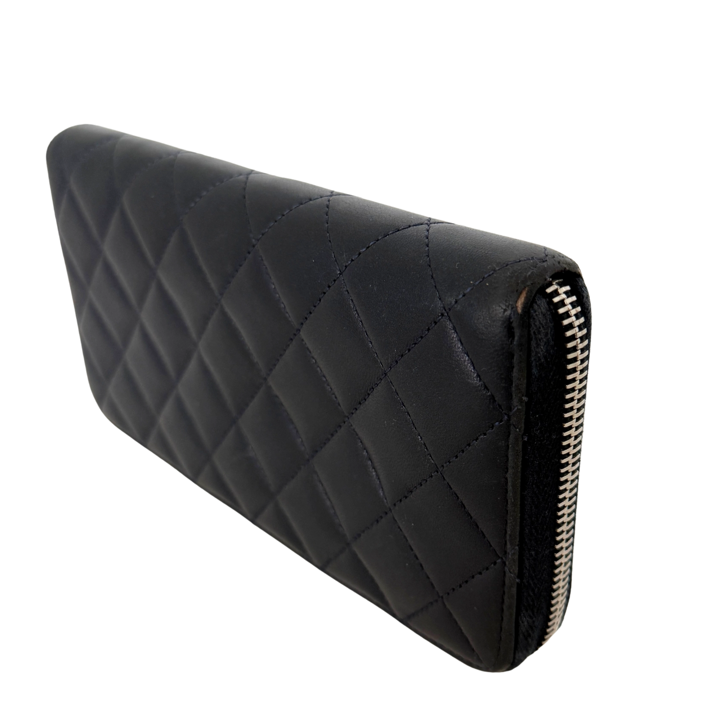 Chanel CC zip-around Geldbörse Dunkelblau / gut Louis Vuitton