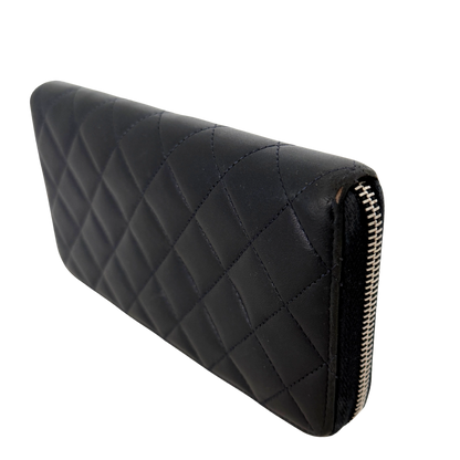 Chanel CC zip-around Geldbörse Dunkelblau / gut Louis Vuitton