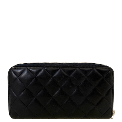 Chanel CC zip-around Geldbörse Dunkelblau / gut Louis Vuitton