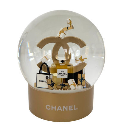 Chanel Schneekugel 2023 Gold / neuwertig Chanel