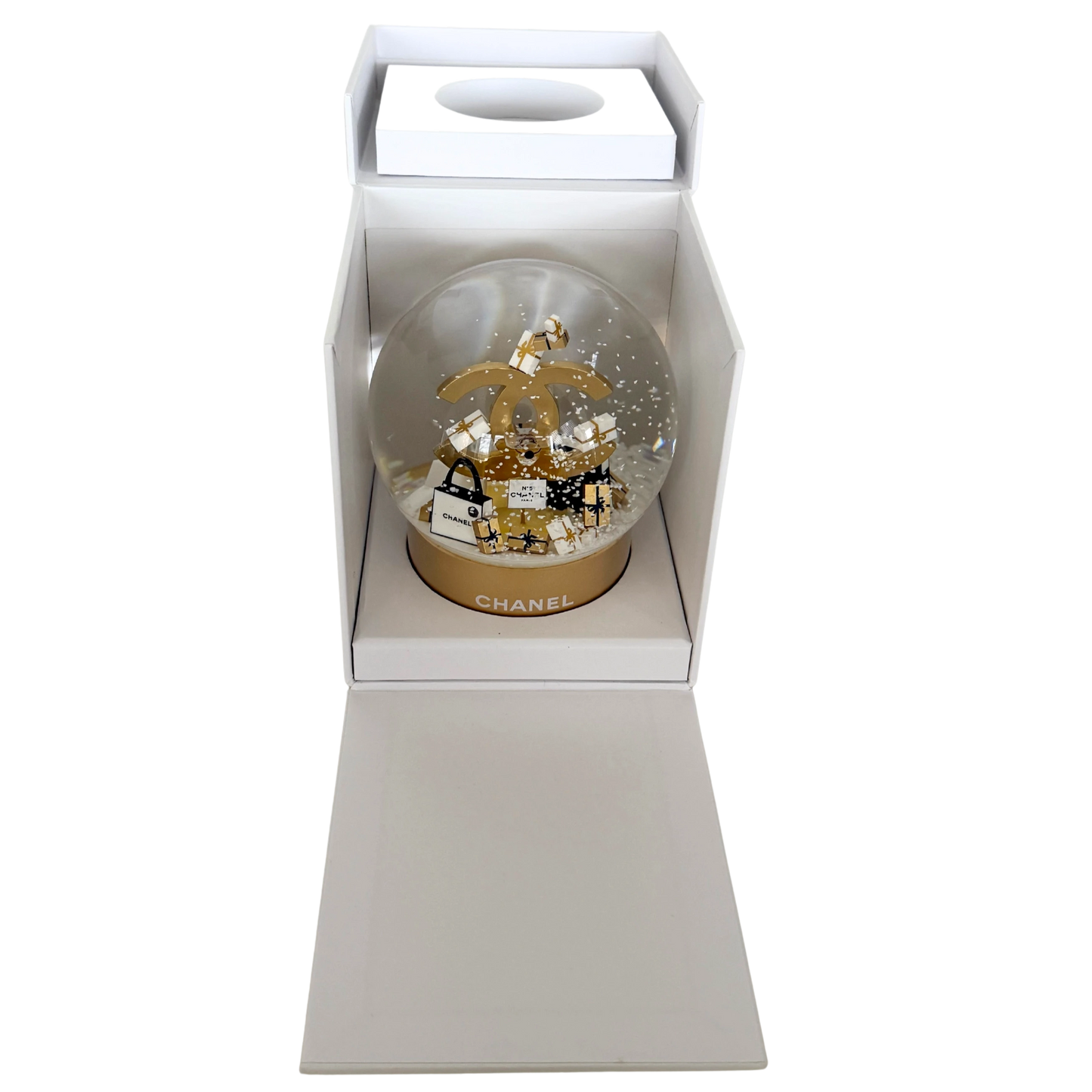 Chanel Schneekugel 2023 Gold / neuwertig Chanel