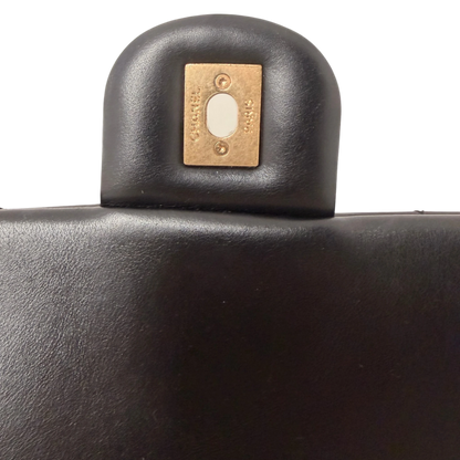 Chanel Maxi Flapbag 2024 glänzendes Kalbsleder GHW schwarz / neuwertig Chanel