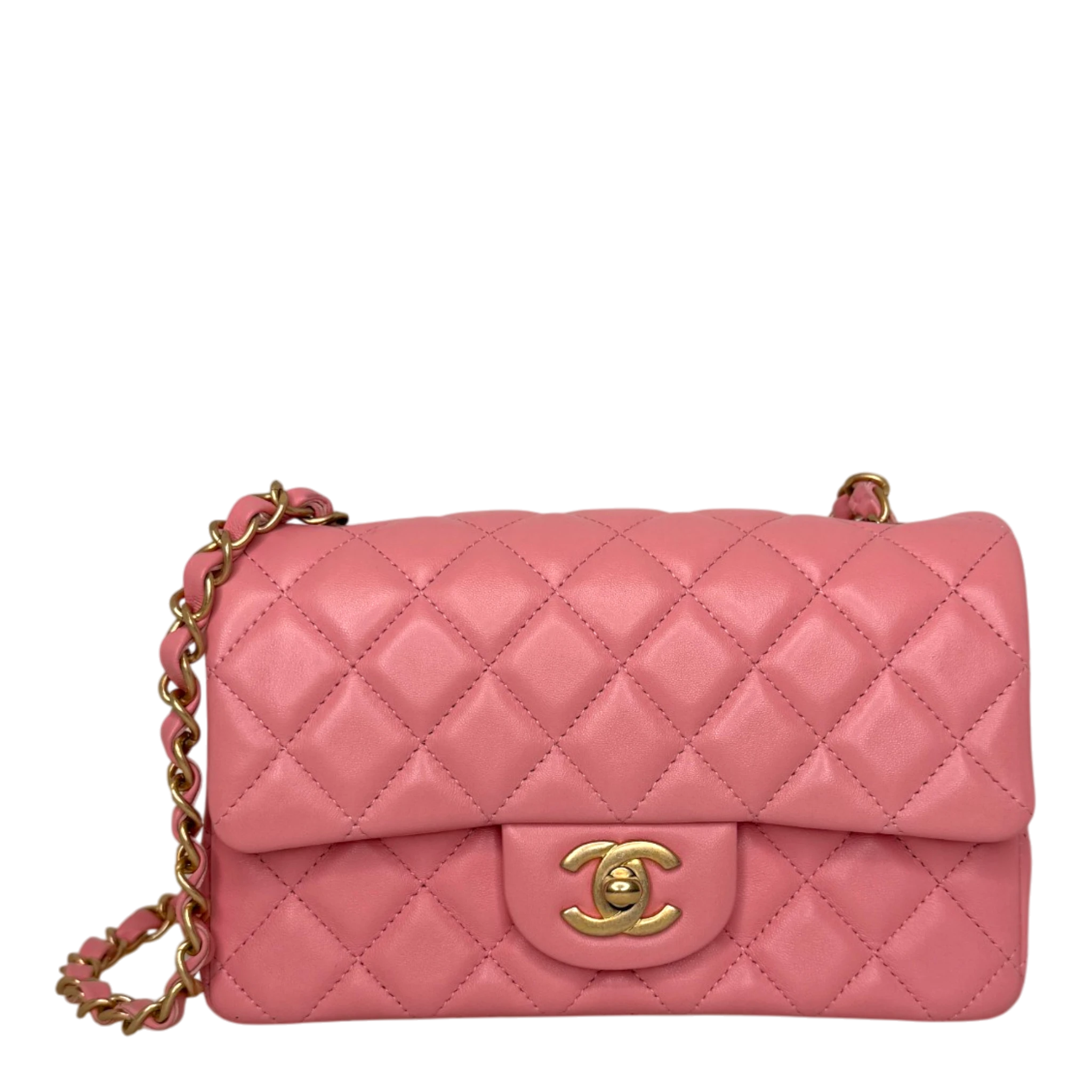 Chanel Timeless Rectangular Mini Flap Bag Pink 2019 Chanel