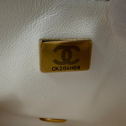 Chanel Mini Tweed Top Handle Double Flap Bag Fullset / neuwertig Chanel