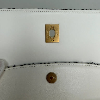 Chanel Mini Tweed Top Handle Double Flap Bag Fullset / neuwertig Chanel