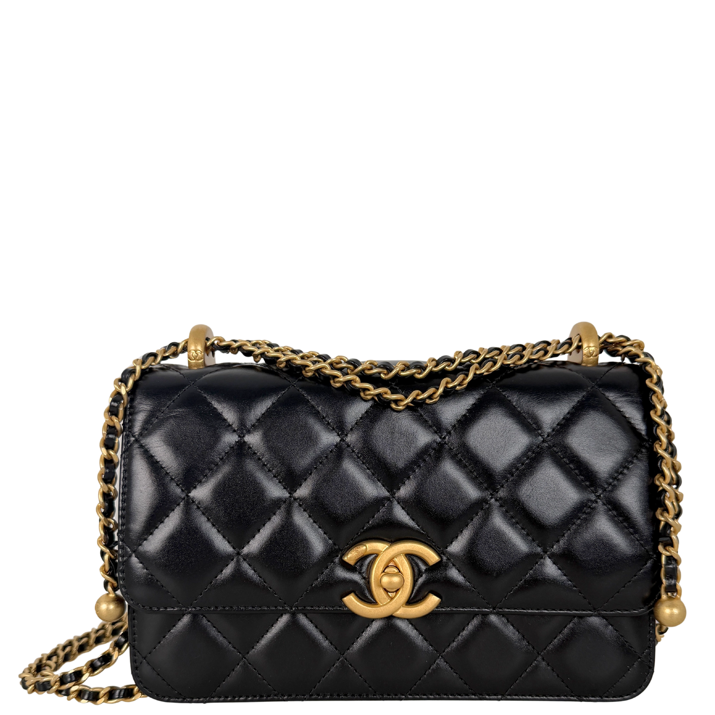 Chanel Perfect Fit Flap Bag Leder schwarz Fullset aktuelle Kollektion / neuwertig Chanel