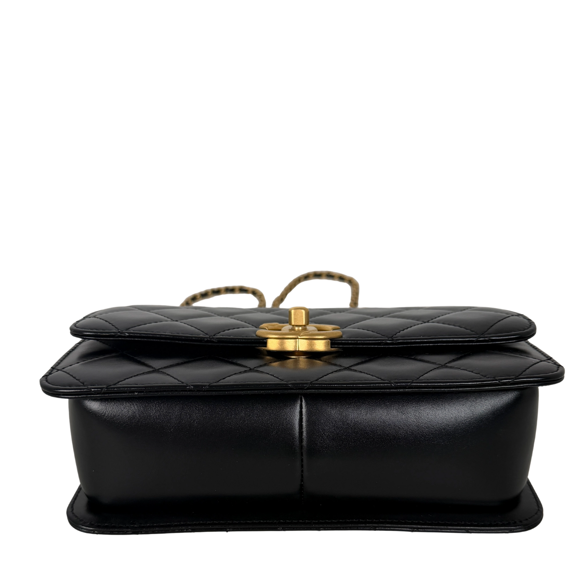 Chanel Perfect Fit Flap Bag Leder schwarz Fullset aktuelle Kollektion / neuwertig Chanel