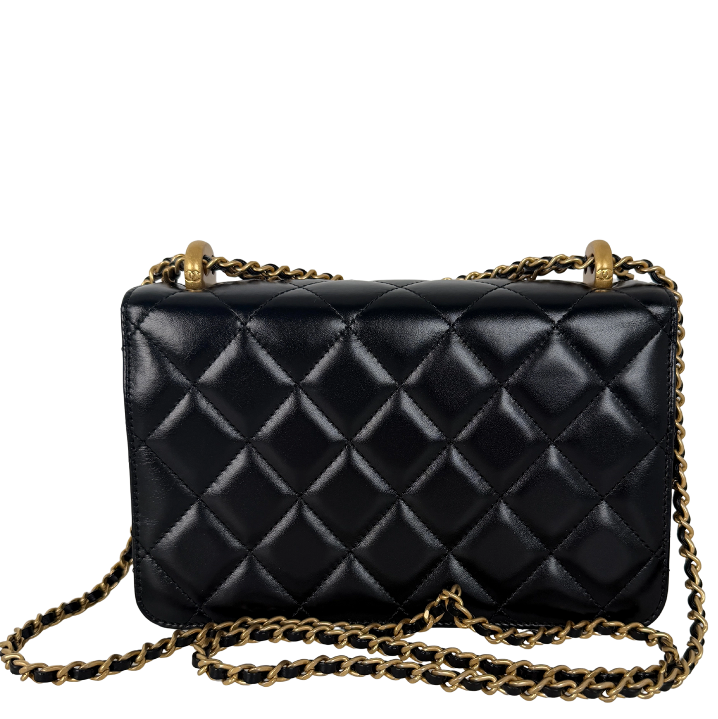 Chanel Perfect Fit Flap Bag Leder schwarz Fullset aktuelle Kollektion / neuwertig Chanel