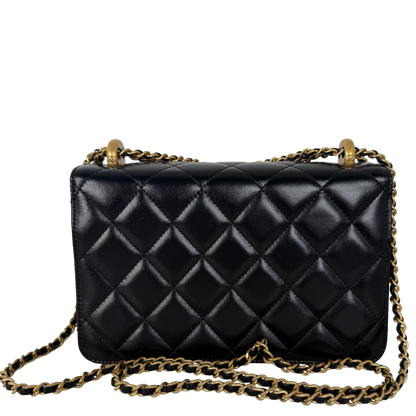 Chanel Perfect Fit Flap Bag Leder schwarz Fullset aktuelle Kollektion / neuwertig Chanel