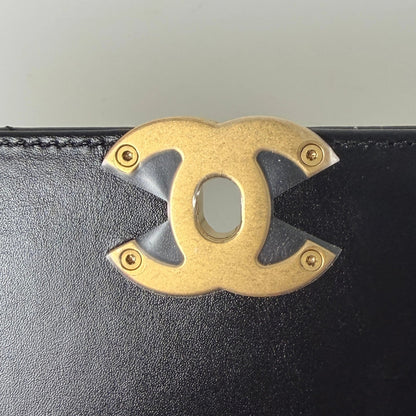 Chanel Perfect Fit Flap Bag Leder schwarz Fullset aktuelle Kollektion / neuwertig Chanel