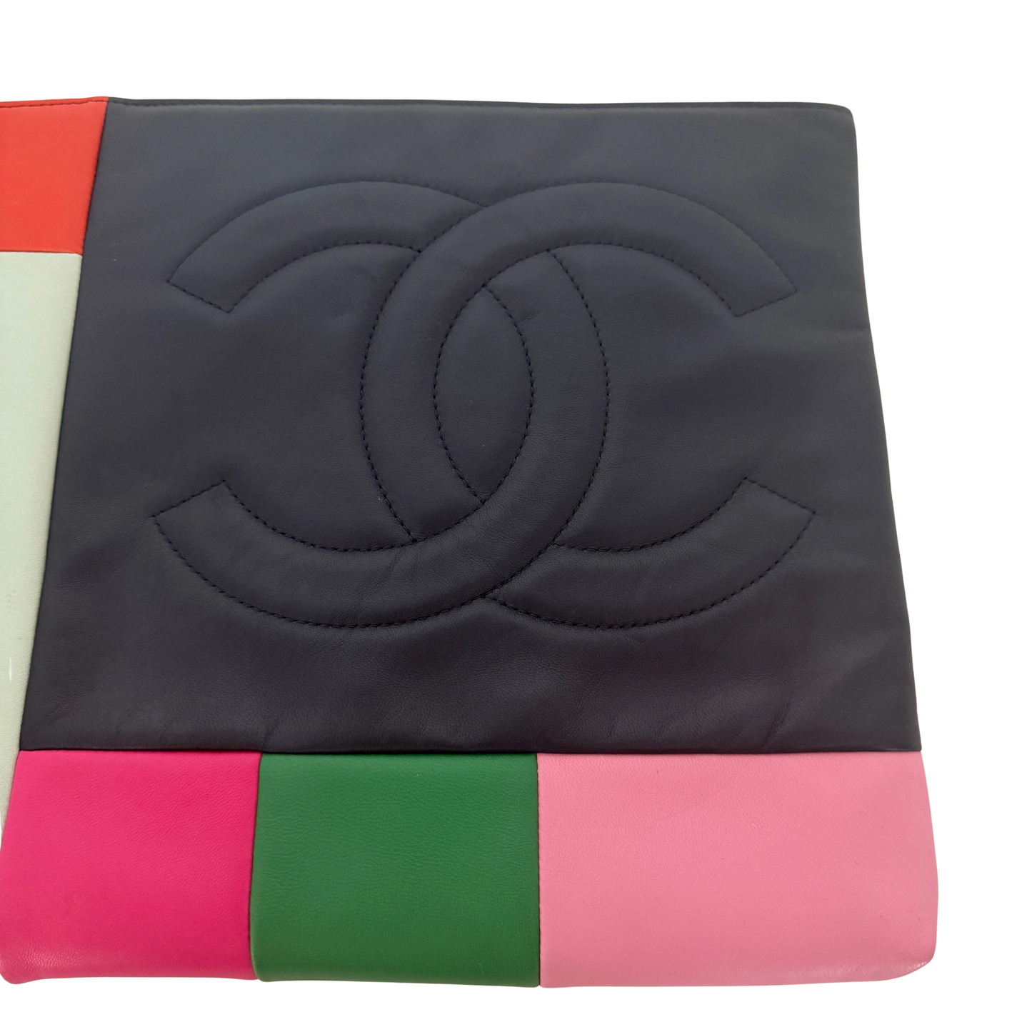 Chanel 2015 CC Colour Block Clutch Multicolor / gut Chanel
