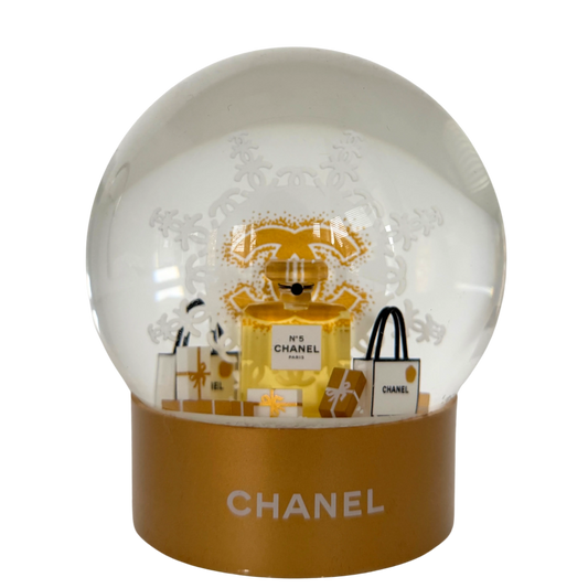 Chanel Schneekugel 2024 Gold / neuwertig Chanel
