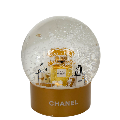 Chanel Schneekugel 2024 Gold / neuwertig Chanel