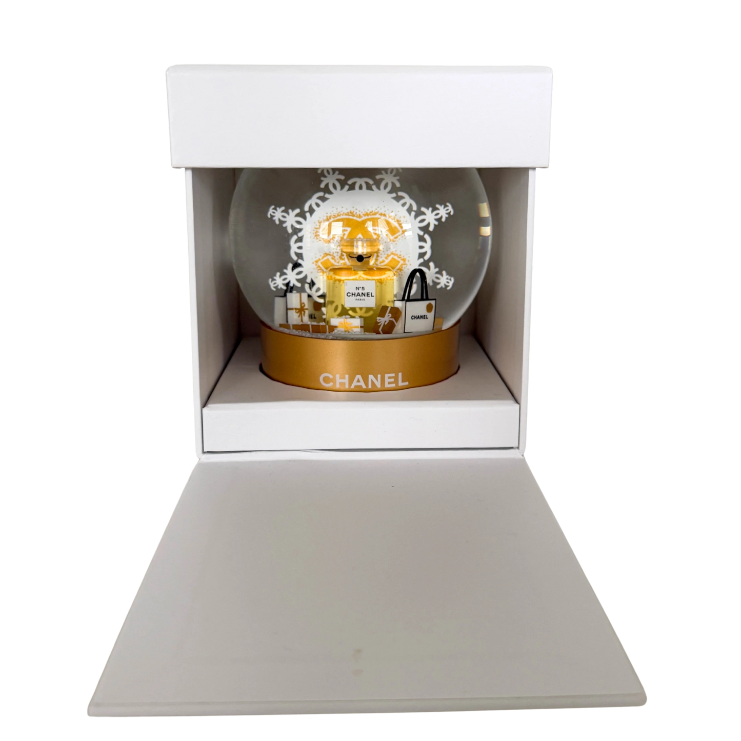 Chanel Schneekugel 2024 Gold / neuwertig Chanel