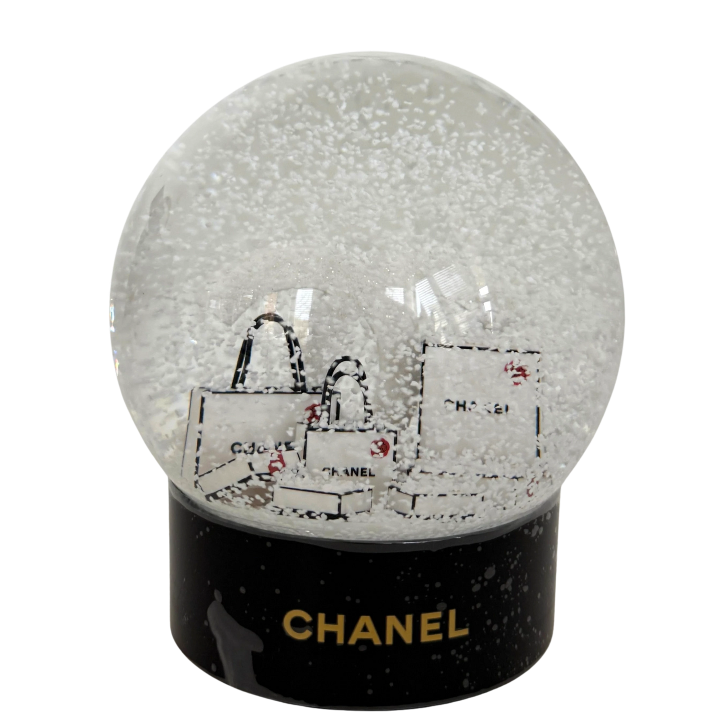 Chanel Schneekugel 2019 Schwarz / neuwertig Chanel
