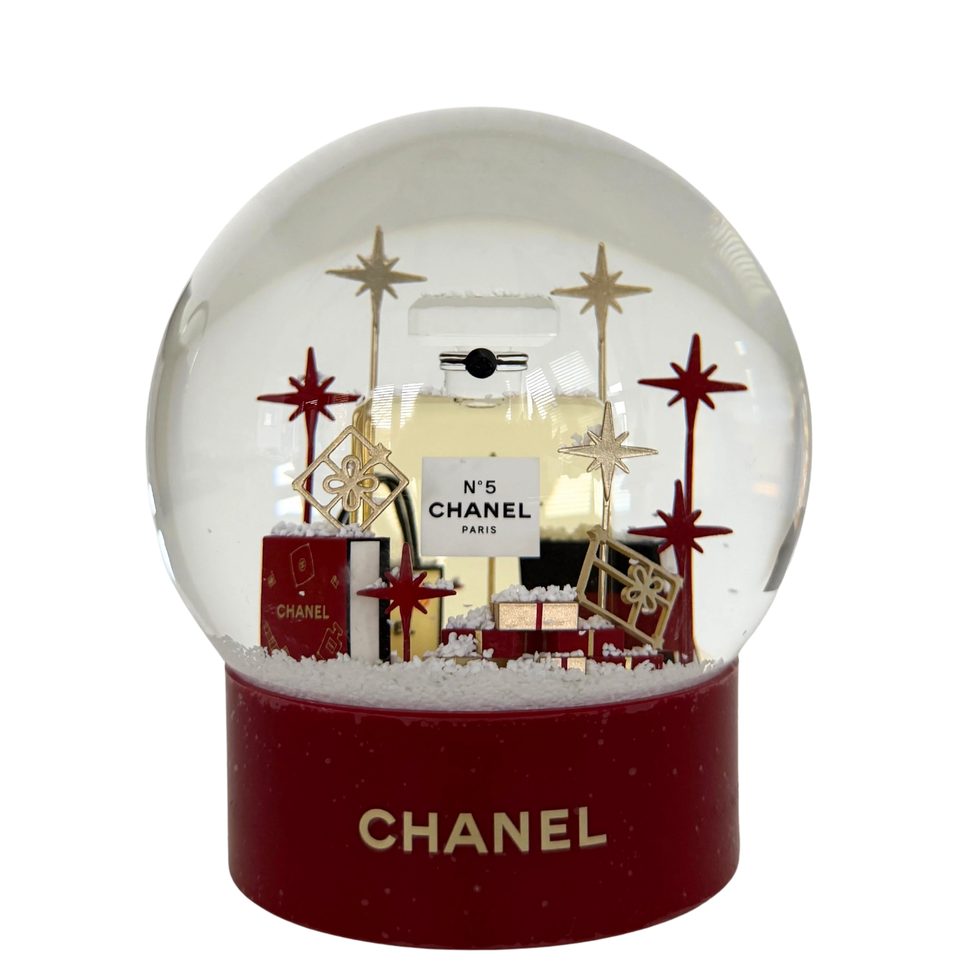 Chanel Schneekugel 2022 Rot / neuwertig Chanel