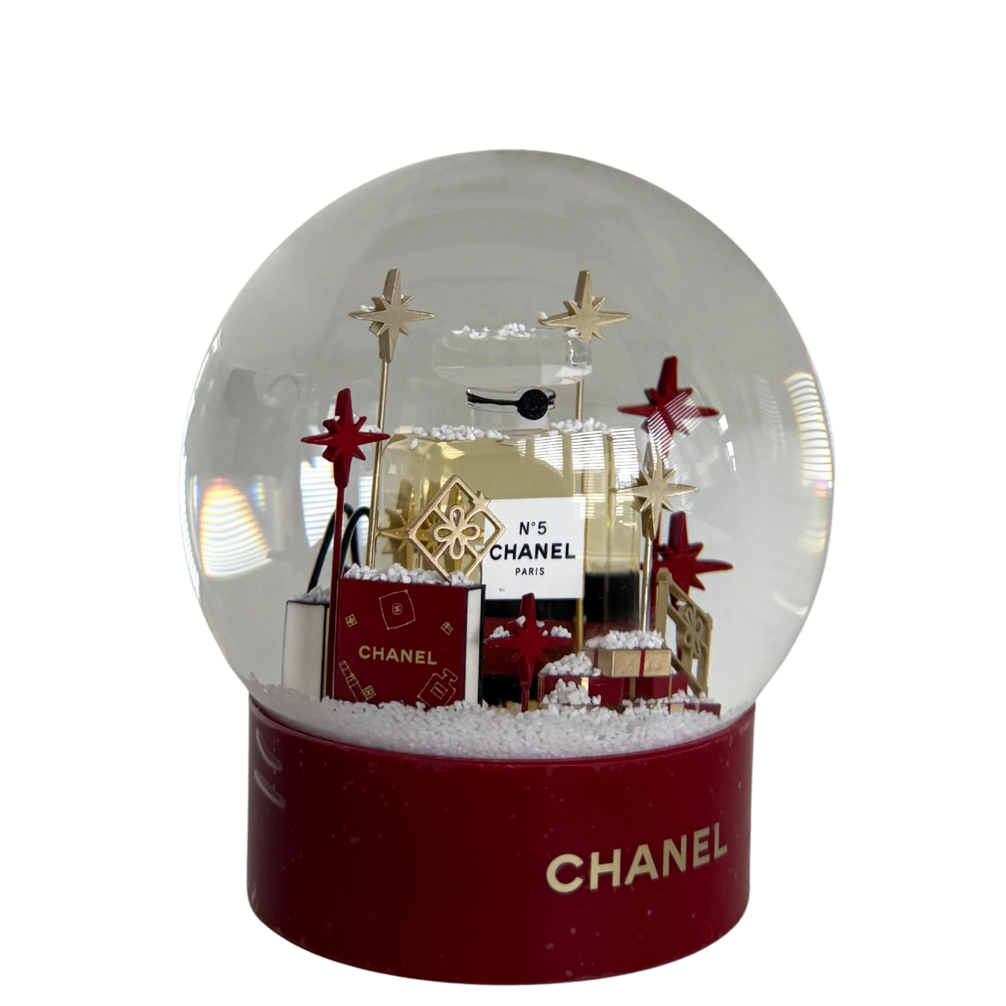 Chanel Schneekugel 2022 Rot / neuwertig Chanel