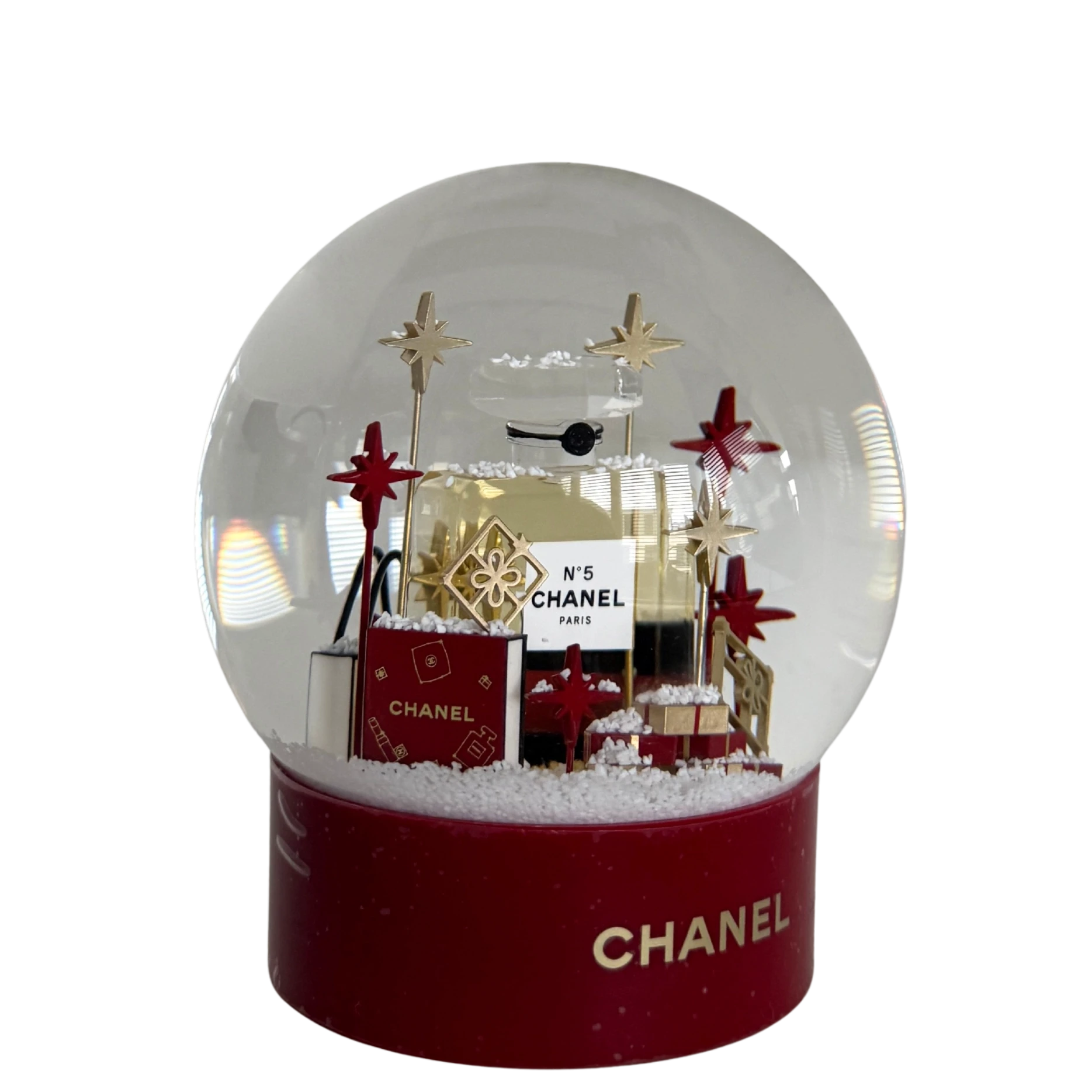 Chanel Schneekugel 2022 Rot / neuwertig Chanel