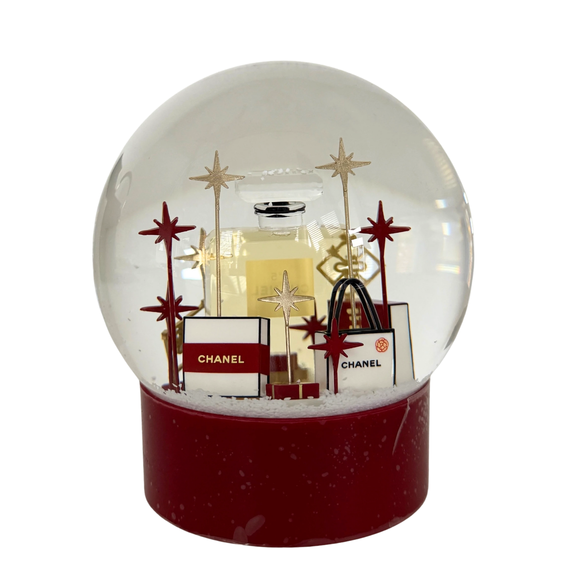 Chanel Schneekugel 2022 Rot / neuwertig Chanel