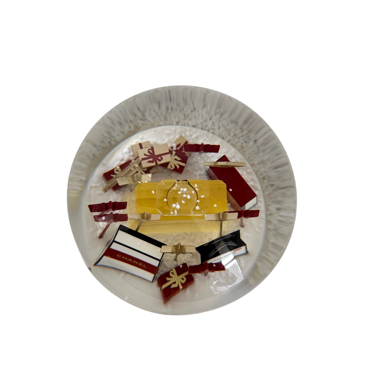 Chanel Schneekugel 2022 Rot / neuwertig Chanel