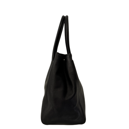 Chanel Executive Cerf Tote Bag Schwarz / sehr gut Chanel