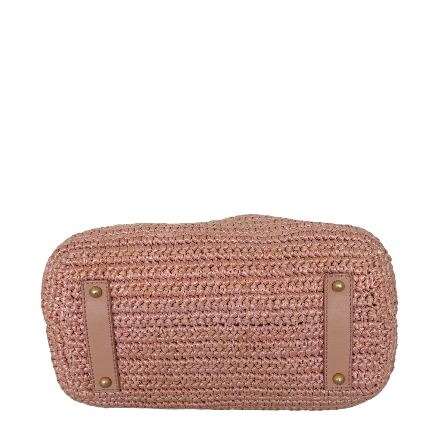 Chanel Raffia Basket Tote Bag light pink / sehr gut Chanel