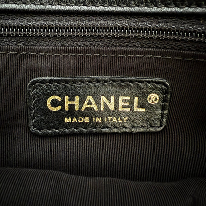 Chanel Executive Cerf Tote Bag Schwarz / sehr gut Chanel