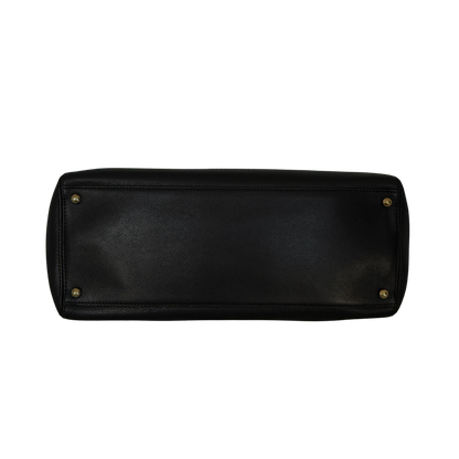 Chanel Executive Cerf Tote Bag Schwarz / sehr gut Chanel