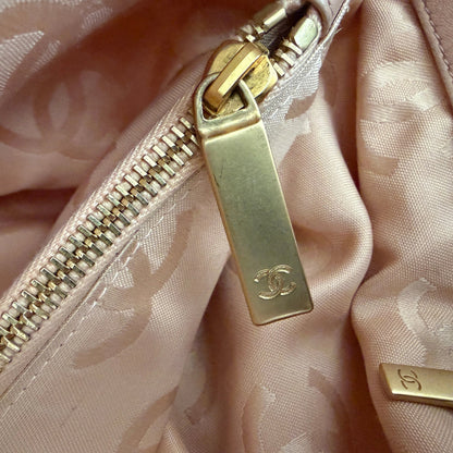 Chanel Raffia Basket Tote Bag light pink / sehr gut Chanel