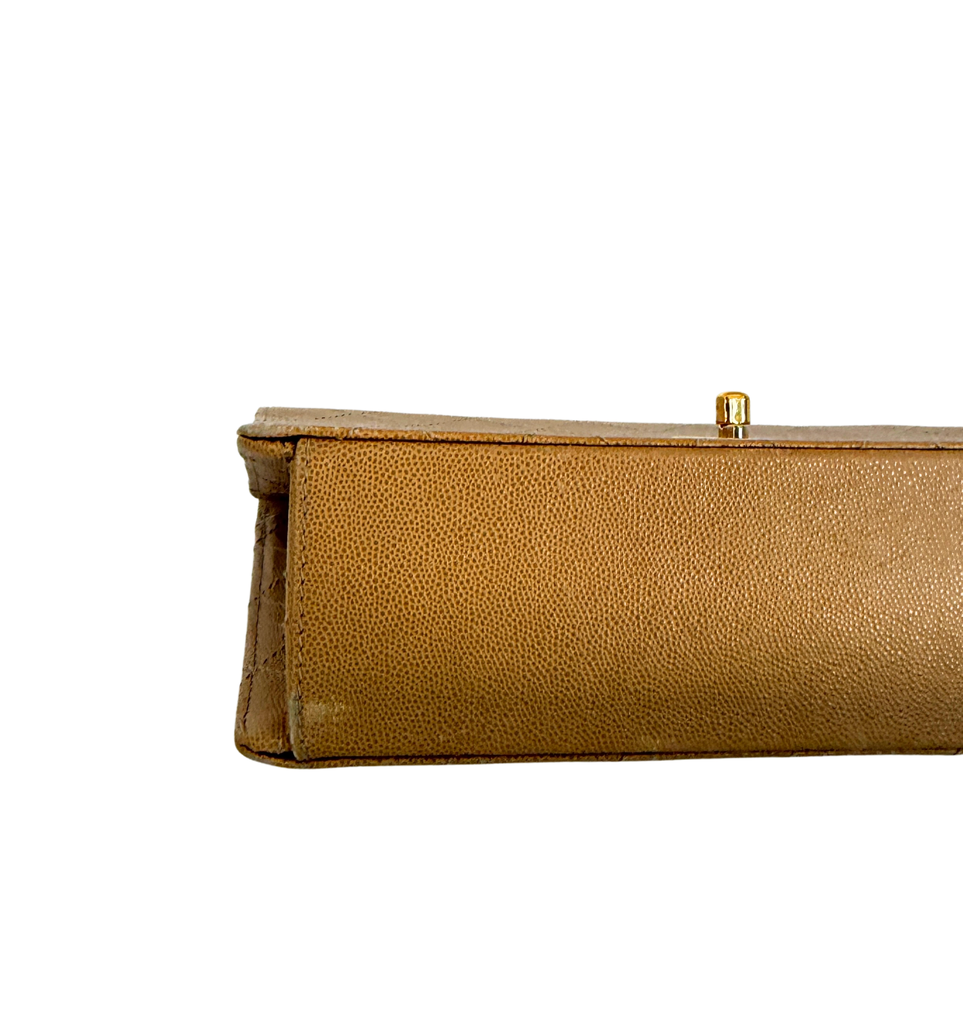 Chanel Classic Flap Bag Beige / akzeptabel Chanel