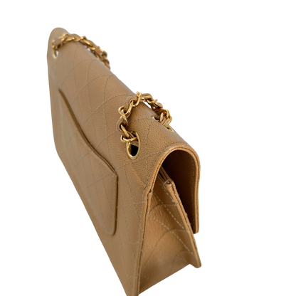 Chanel Classic Flap Bag Beige / akzeptabel Chanel