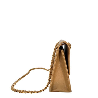 Chanel Classic Flap Bag Beige / akzeptabel Chanel