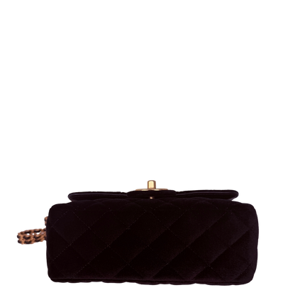 Chanel Small Flap Bag 22B Velvet aged GHW Fullset / neuwertig Chanel