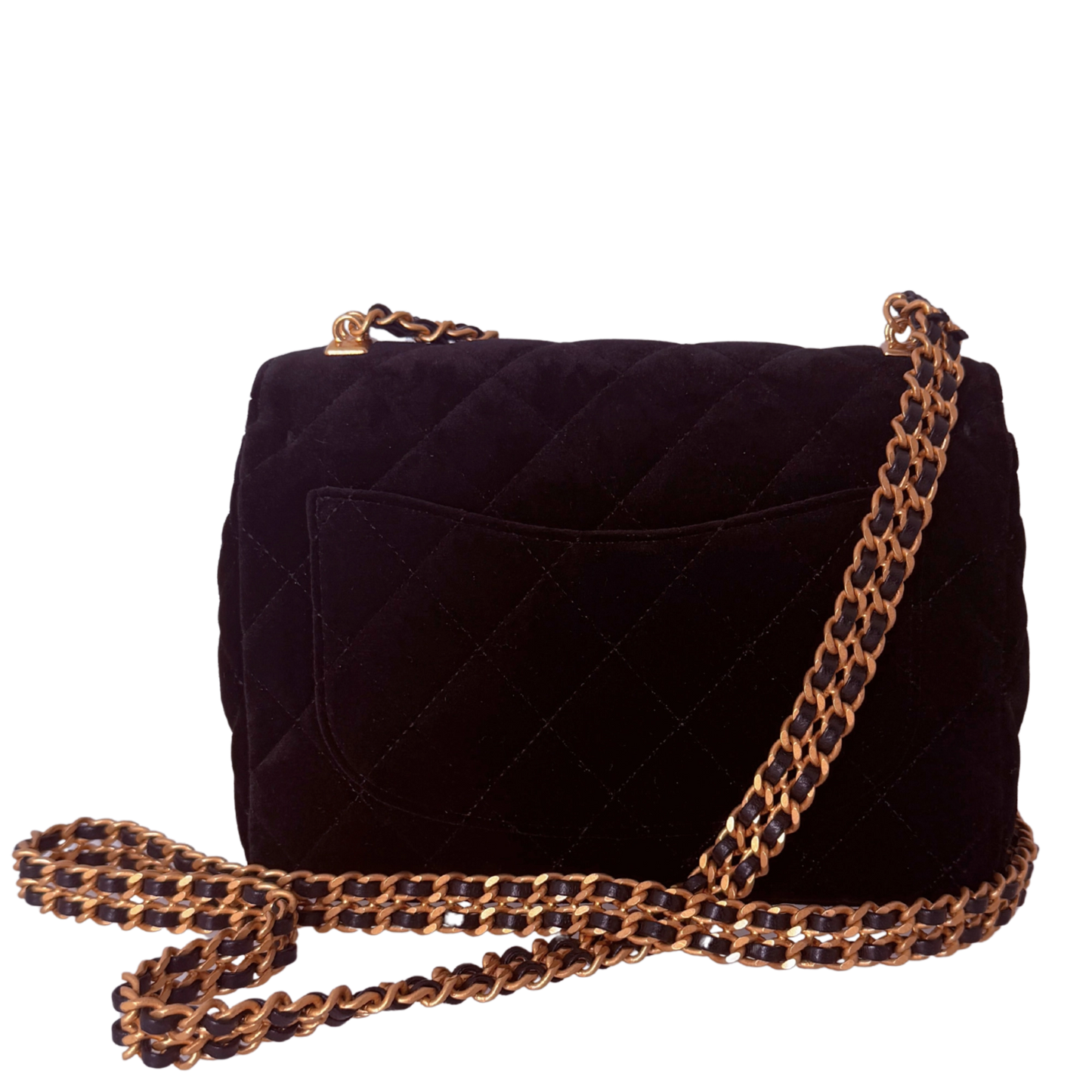 Chanel Small Flap Bag 22B Velvet aged GHW Fullset / neuwertig Chanel