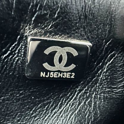 Chanel Mini Reissue 224 2.55 Flap So Black Aged Calfskin schwarze Hardware Fullset / neuwertig Chanel