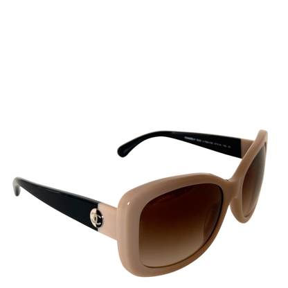 Chanel Acetate Square Frame Sonnenbrille 5322 Beige / neuwertig Chanel