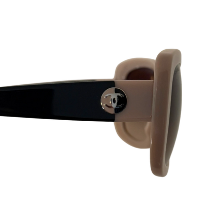 Chanel Acetate Square Frame Sonnenbrille 5322 Beige / neuwertig Chanel