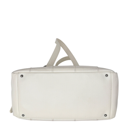 Chanel Square Stitch LAX Bowler Bag weiß / gut Chanel