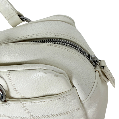 Chanel Square Stitch LAX Bowler Bag weiß / gut Chanel