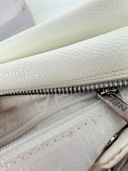 Chanel Square Stitch LAX Bowler Bag weiß / gut Chanel