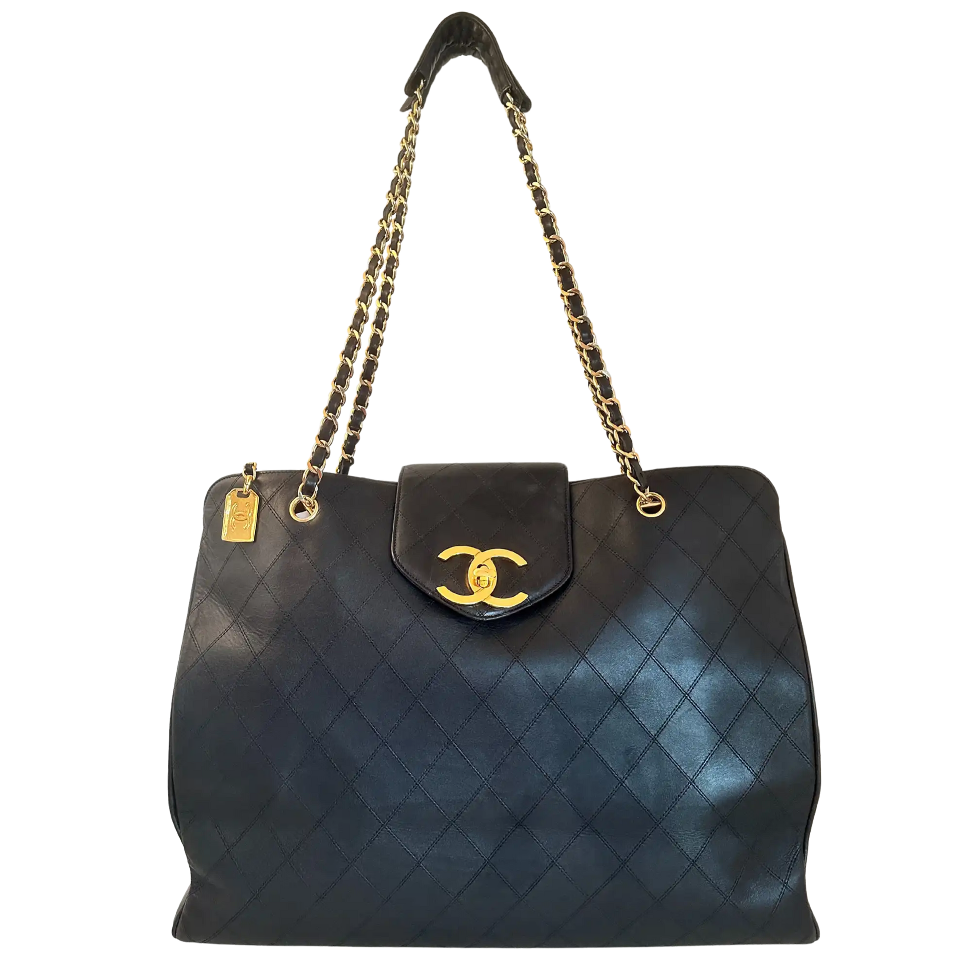 Chanel Supermodel Weekender Leder schwarz Rarität / sehr gut Chanel